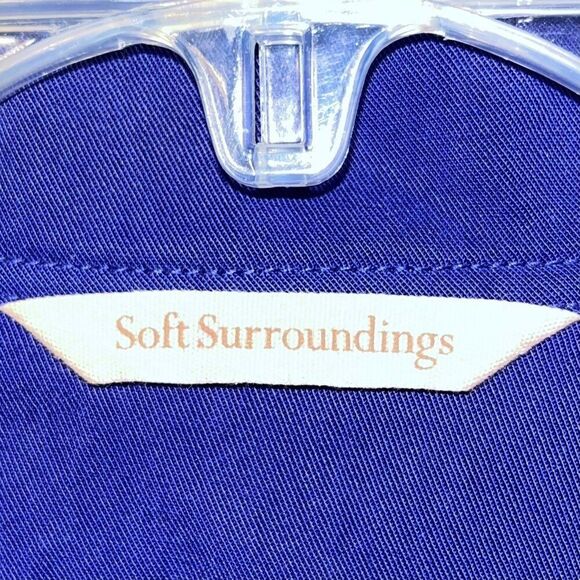 Womens Soft Surroundings Allora Button Front Tunic Blouse Size Large - Picture 4 of 9